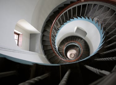 Leuchtturm Treppe Hvide Sande Hinterniss Treppenhaus
