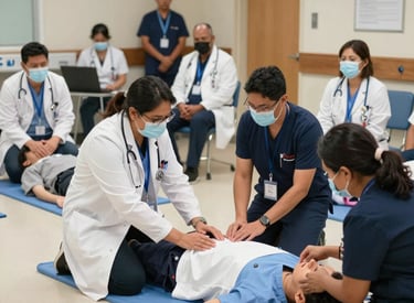 A caring midwife supporting a mother during a natural childbirth in a calm, warm room.