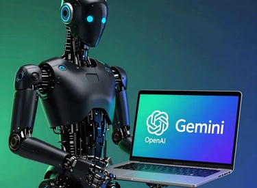 A team collaborating over laptops, building AI automation workflows.