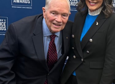 Bob Copping with Michigan Governor Gretchen Whitmer