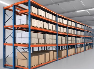 An industrial setting featuring a collection of stacked air conditioning units from various brands. A tall cylinder with hoses wrapped around it stands prominently in the foreground. The setting appears to be a cluttered storage or workshop space, with a partially visible metal roller shutter door on one side.