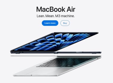 Apple McBook Website