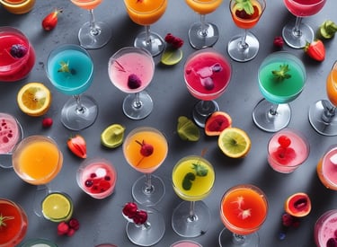 A stylish bar interior featuring plush seating and ambient lighting, perfect for socializing.