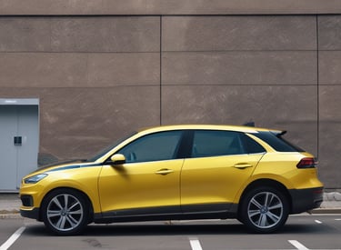 a man riding a skateboard down a street next to tall buildings