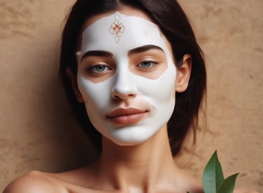 A person is lying face down with smooth black stones placed along their spine. Another person's hands are arranging the stones. Orchid flowers are present, adding a serene and natural touch to the scene. The setting suggests a spa or massage environment focused on relaxation.