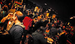 Crowed bar room