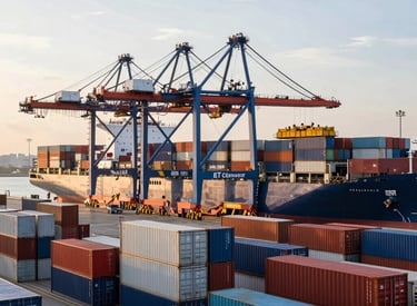 A bustling exhibition hall filled with people attending a financial conference or trade event. Prominent displays and booths from companies like Scope Markets, Daman Markets, and Hantec Markets are visible. Attendees are engaged in conversations, networking, and exploring the offerings and information provided by the exhibitors.
