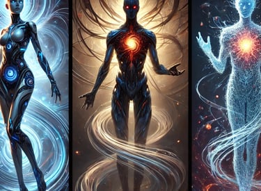 DALL·E 2024-08-24 07.37.14 - Create a set of three character images of Nova, Vortex and Xoto