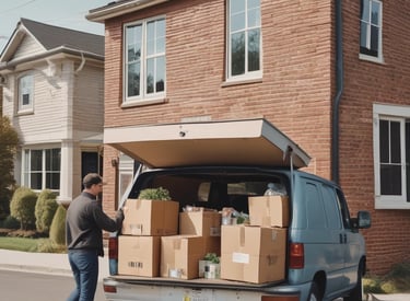 A warehouse with tall, orange metal shelving units filled with pallets wrapped in plastic. The floor is concrete, and overhead industrial lighting illuminates the space. The shelving reaches up to the ceiling, maximizing storage capacity with numerous boxes and items stacked neatly.