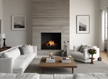 A modern chair with a sleek, angular design sits in an elegant, well-lit interior space with high ceilings and a large skylight. The chair features a combination of leather and metal elements, exuding a minimalist and sophisticated aesthetic.