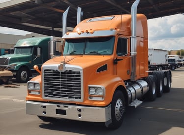A well-equipped service truck parked beside a trailer, ready for repairs.