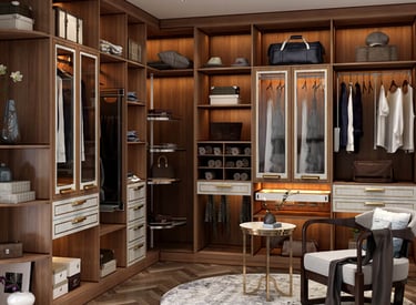 walk in wardrobe