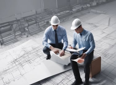 A modern, large, multi-story office building is prominently situated on a clear day, featuring the letters 'BCI' with a logo on its facade. The structure is surrounded by a well-maintained garden and a sidewalk where several people are walking. Nearby, cars are parked and some are driving along the street.