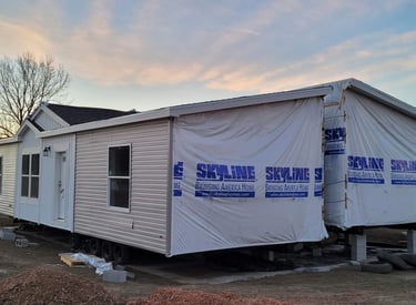 Joining and installing manufactured house in Northern Colorado