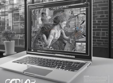 A glowing neon sign displaying the letters 'AI' is mounted on a dark, textured wall that resembles a circuit board or technological pattern.