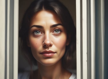 brave faced woman with a smile on her face