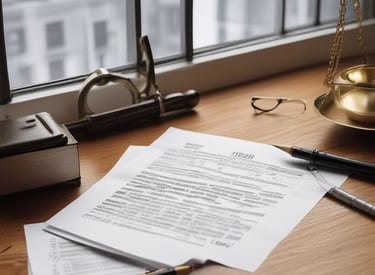 A person wearing a suit sits on a wooden staircase with a wall on one side and bookshelves partially visible behind them. The setting appears warm due to the lighting and textures of the wood and walls.