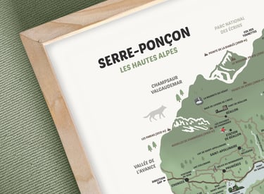 Cartographie Hautes-Alpes Zéro Cinq Design