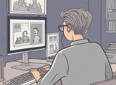 A collection of colorful sports memorabilia displayed on a wooden shelf.