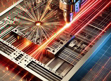 lazer kesim makinesinin çalışma anını gösteren görsel, projeleriniz için hassas ve detaylı lazer cnc