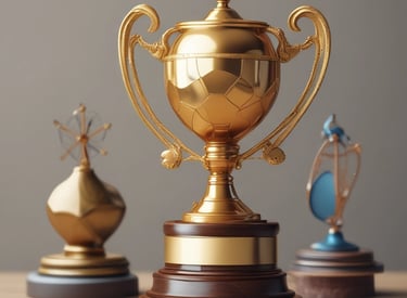 Abstract art hanging on a wall.