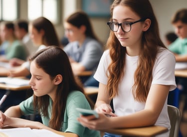 a courtyard with a fountain and buildings in the background