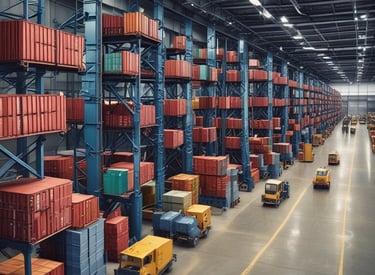 A large blue sign with white lettering and a logo displayed prominently. The text includes Chinese characters and English words, reading 'The Export-Import Bank of China'. The sign is situated in front of a modern building with glass windows and some greenery.