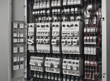 A person is working in a dimly lit workshop, handling parts of an engine. They are focused, with one hand holding a tool and the other stabilizing the machinery. The surroundings are cluttered with mechanical components and tools. Shelves filled with boxes and equipment are visible in the background.