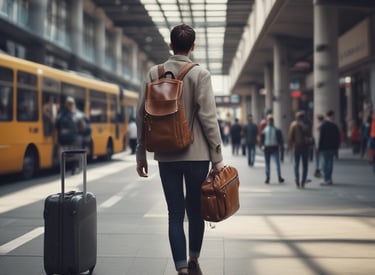 Persona in viaggio o in trasferimento lavorativo che gestisce il rischio operativo.