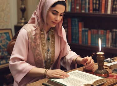 A serene, softly lit room with spiritual symbols and calming decor reflecting peace and trust.