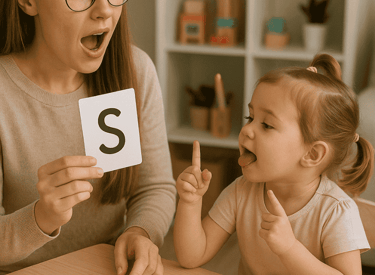 Kid undergoing Speech Therapy