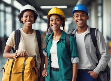 A map showing various job locations.