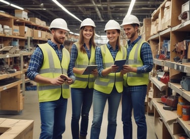 A team of professionals collaborating on a project.