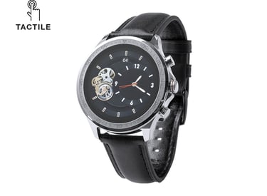 reloj inteligente de alta gama con correa de cuero