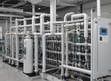 A laboratory scene with scientists working on nanotechnology applications in healthcare.