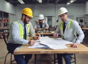 A hand is holding a German passport, which displays the emblem of the country. The background is blurred, possibly an airport or travel location, with a soft focus on the passport itself.