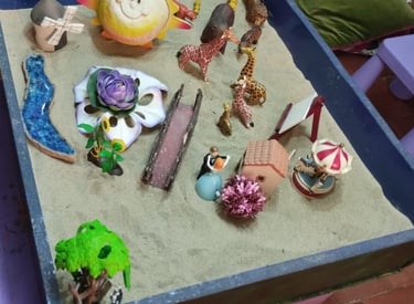 Técnicas activas como la caja de arena