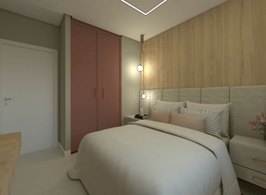 Suite rosa - projeto Milena Spindler arquiteta