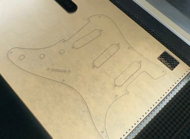 Laser cut custom pickguard for Fender PRS Gibson Gretsch G&L