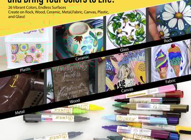 Color pen infographic 