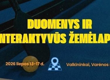Duomenys ir interaktyvūs žemėlapiai - stovykla jaunimui