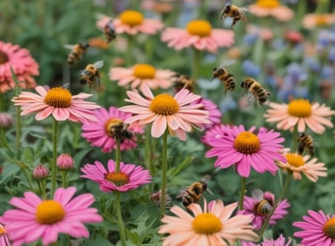 a man riding a skateboard down a street next to tall buildings