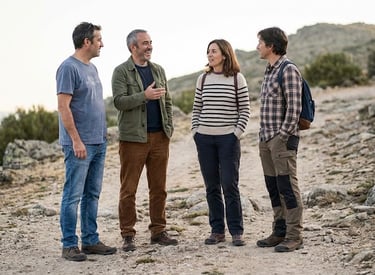 Personas compartiendo presencia y conexión en retiro EntEra