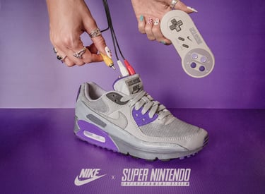 Designer cria tênis da Nike com um SNES funcional embutido 