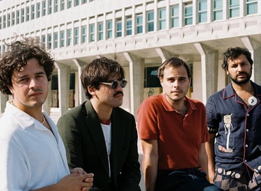 Press photo of Capitao Fausto, Portuguese indie band appearing at a Cool For Cats Live show in Londo