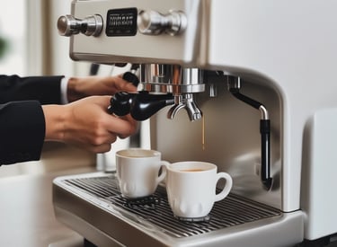 A beautifully arranged coffee bar setup for an event.
