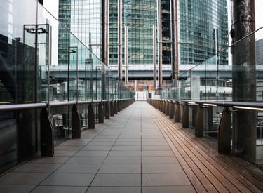 modern London commercial buildings and apartments