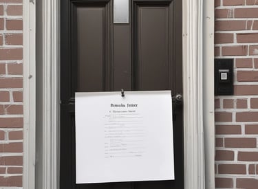 california Eviction notice posting