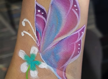 Butterfly face painting