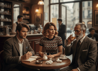 tre adulti di diverse età condividono assieme uno spazio